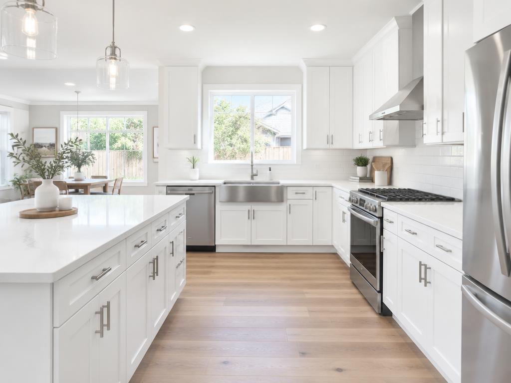 Kitchen: new cabinets and countertops — after